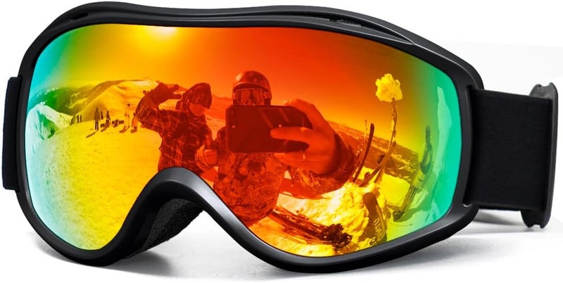 AVV Store Ski Goggles UV Protection, Anti-Fog Snowboard Snow Goggles OTG for Men Women Adults & Youths - Image 1